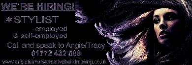 AFCH are HIRING!  We're looking for a STYLIST to join our fantastic team.  Both Employed or Self-Employed options are available.  If you already have your clients but your looking for all the added bo